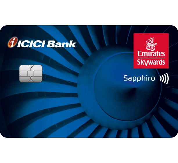 Emirates Skywards ICICI Bank Sapphiro Credit Card card