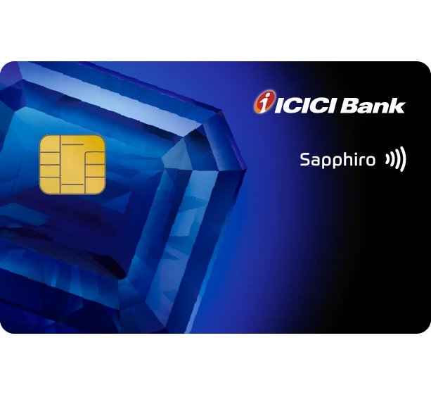 ICICI Bank Sapphiro Credit Card card