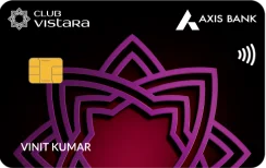 Axis Bank Vistara Platinum Credit Card card