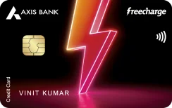 Axis Bank Freecharge Plus Credit Card card