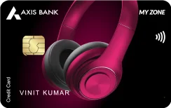 Axis Bank My Zone Credit Card card