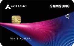 Samsung Axis Bank Infinite Credit Card card
